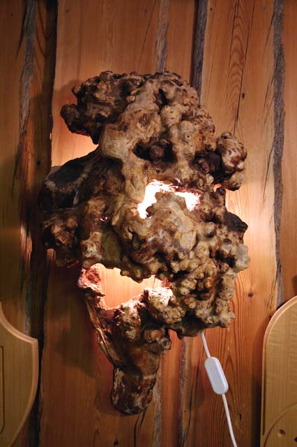 Burl lamp