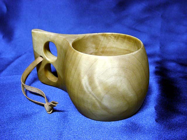 Wooden cup, 2 hole